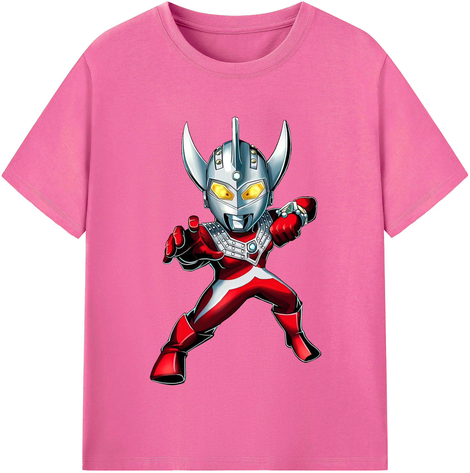 （画像用） ウルトラマン Ultraman レディースカジュアルプリントTシャツ（綿100％）